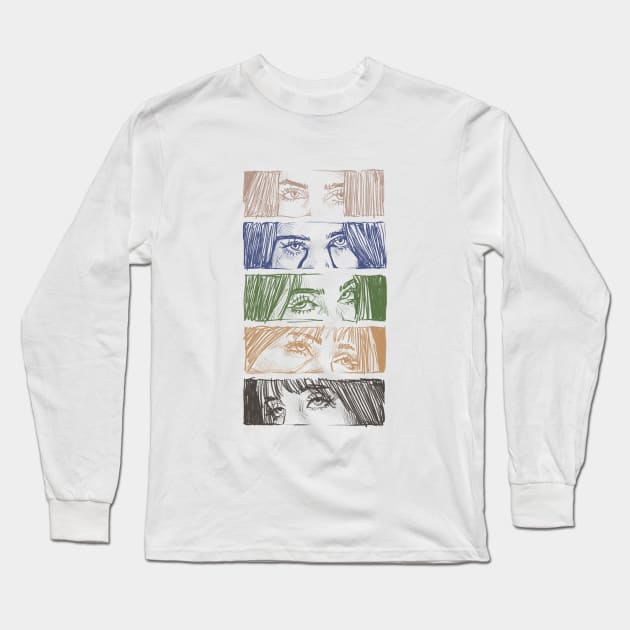 Ocean Eyes Long Sleeve T-Shirt by CharlottePenn